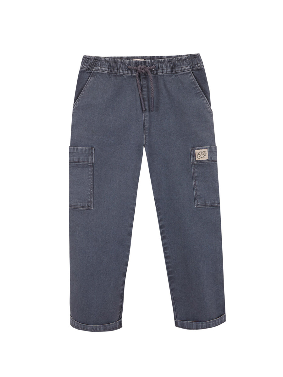 Pantalon Cargo Azul Pato