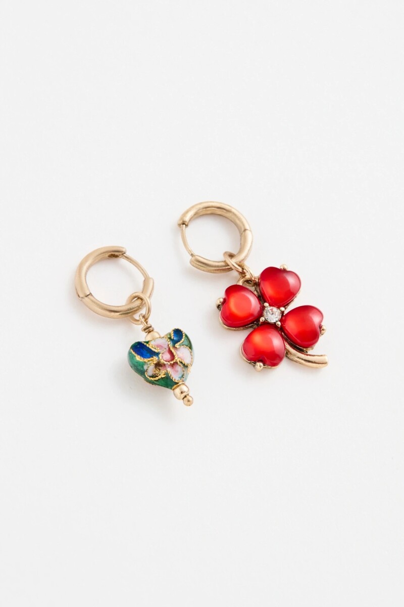 Aro Clover Glass Rojo