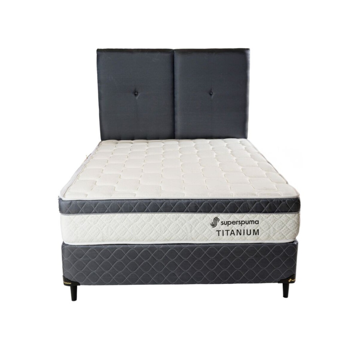 Sommier Superspuma Titanium 160X200 B+C+C Gris 