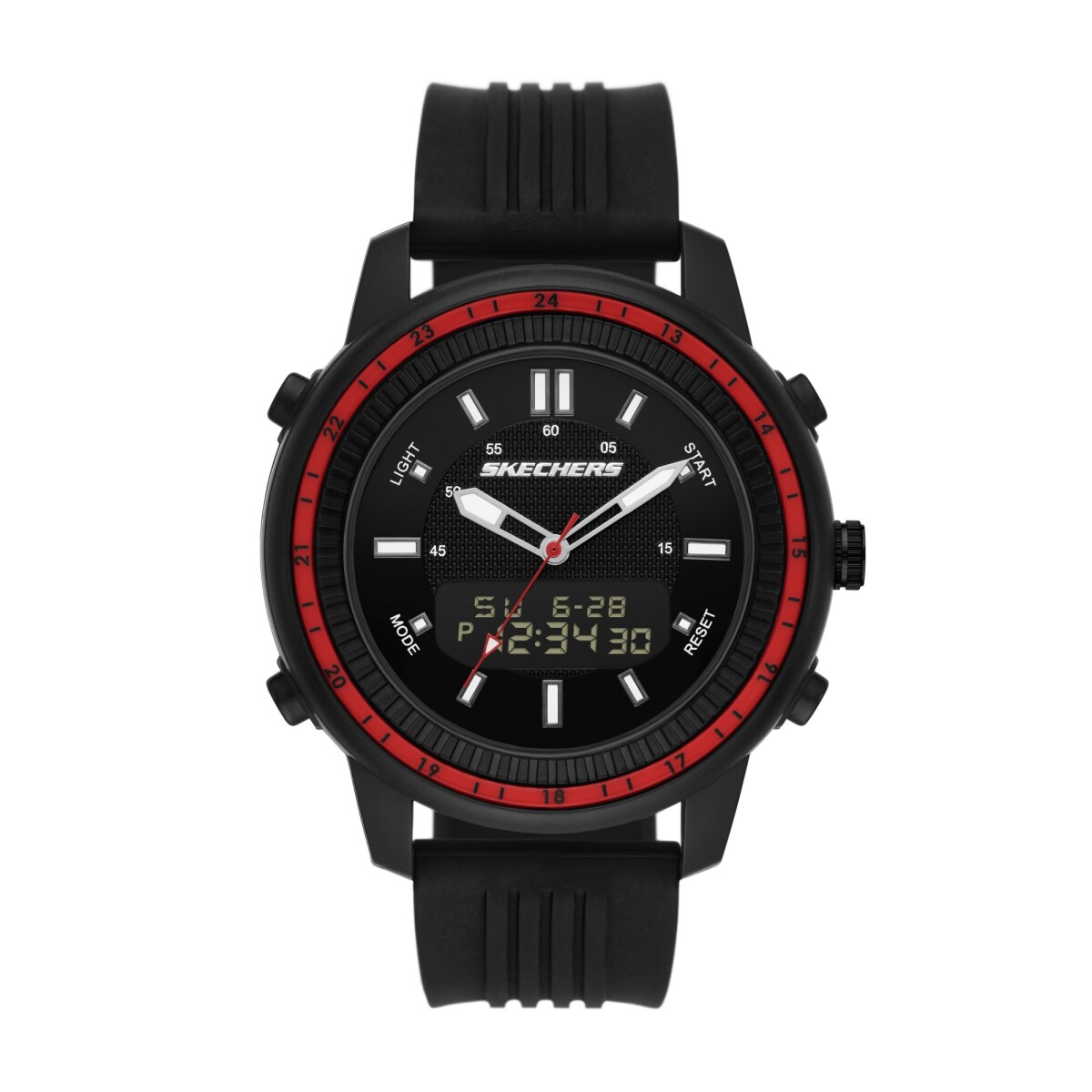 Reloj Skechers Clásico Silicona Negro 