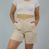 Short Dama Lino Slowly Off White