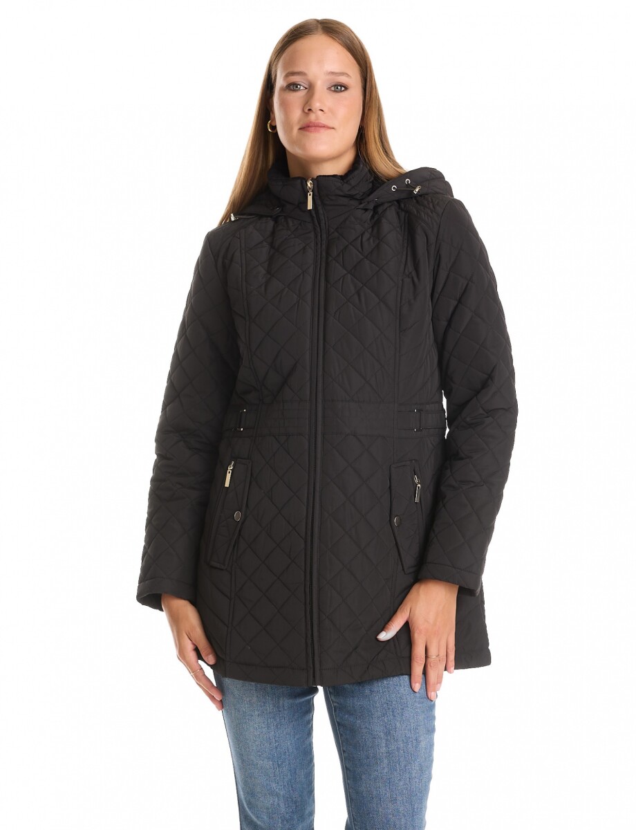 Campera Capitoneada - Negro 