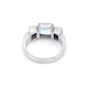 Anillo En Oro 18K Blanco, Amatistas Y Topacio Anillo En Oro 18K Blanco, Amatistas Y Topacio