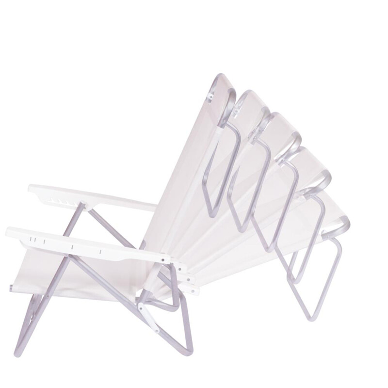 Silla Summer 6 Posiciones Aluminio BLANCO