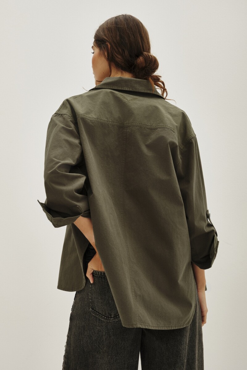 Camisa Harrow Charo Canvas Verde