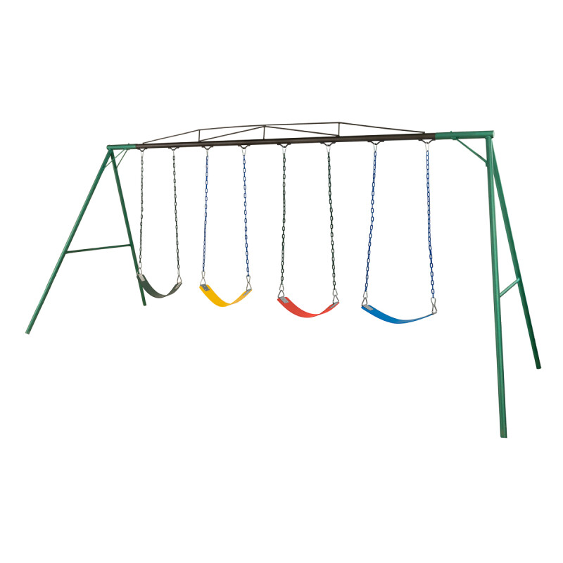 Hamaca de Plaza con 4 hamacas de cincha altura 1,80 mts Hamaca de Plaza con 4 hamacas de cincha altura 1,80 mts