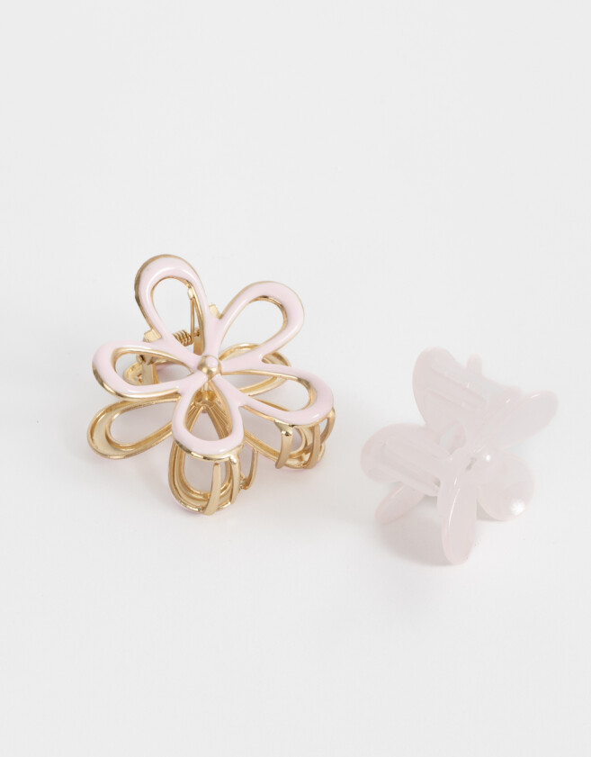 Broches Sets Con flores Set De Broches - Rosa Claro