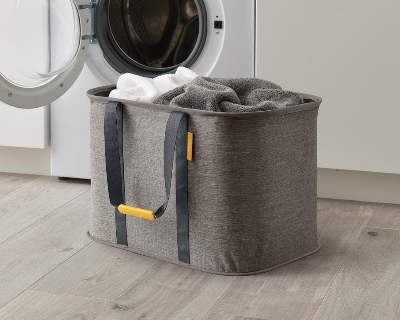 Cesta de lavandería plegable (gris) Cesta de lavandería plegable (gris)