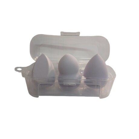 Esponja de maquillaje 3pcs violeta