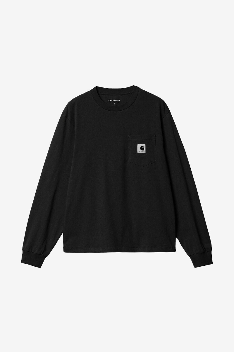 CAMISETA W' CON BOLSILLO Negro