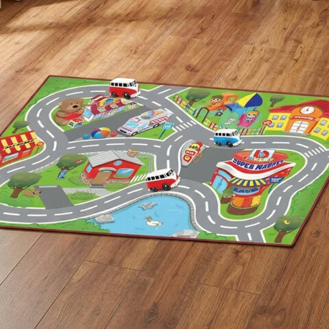 Bburago Alfombra con Camioneta Volkswagen 100 x 70 cm U