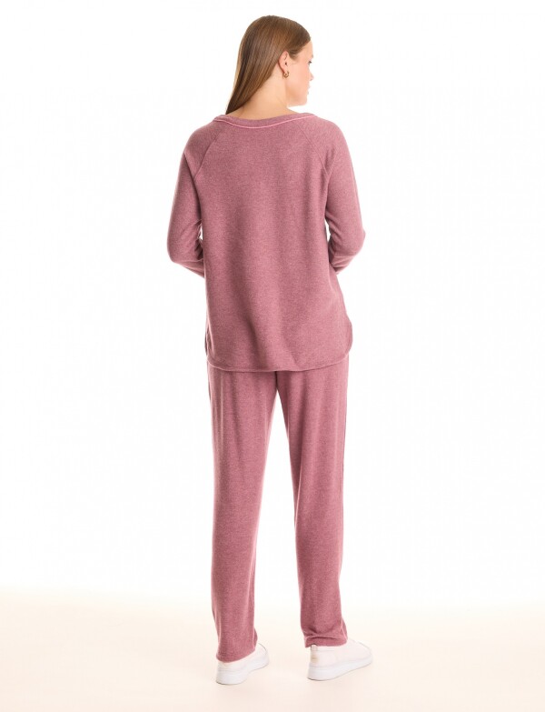 Buzo Soft Keyhole ROSA OSCURO