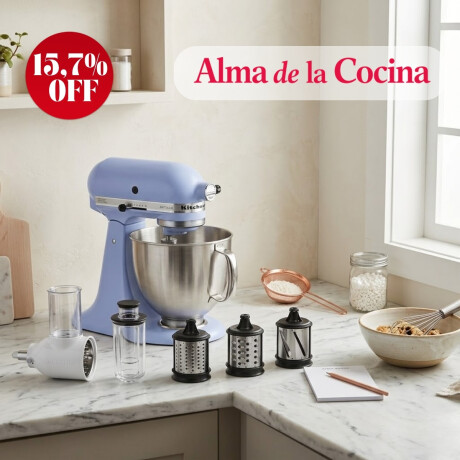 Batidora 4.8 Litros Blue Salt con Accesorio Cortador y Rallador KitchenAid Batidora 4.8 Litros Blue Salt con Accesorio Cortador y Rallador KitchenAid