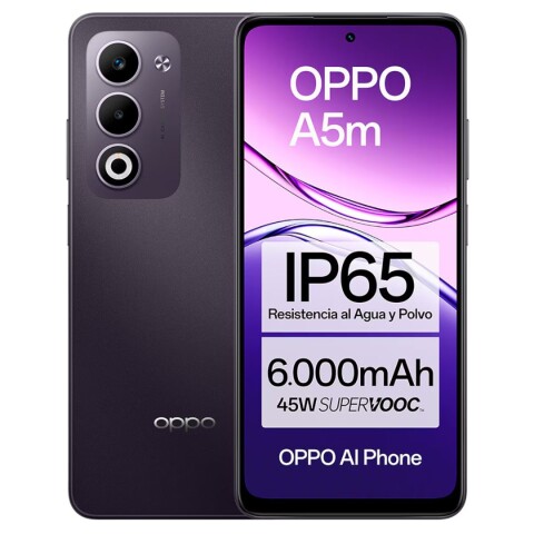 Celular Oppo A5M 4G 256GB 8GB RAM Morado