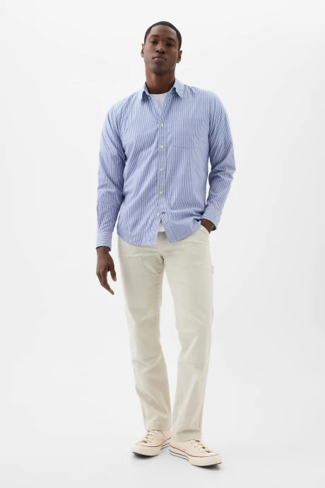 Camisa Hombre Standard Stretch Poplin Matisse Blue 537