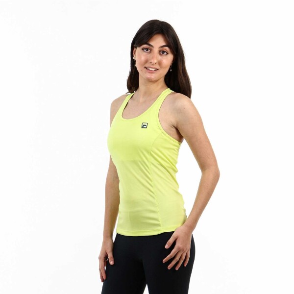 Remera Musculosa Para Mujer Fila Tank Top Core Amarillo