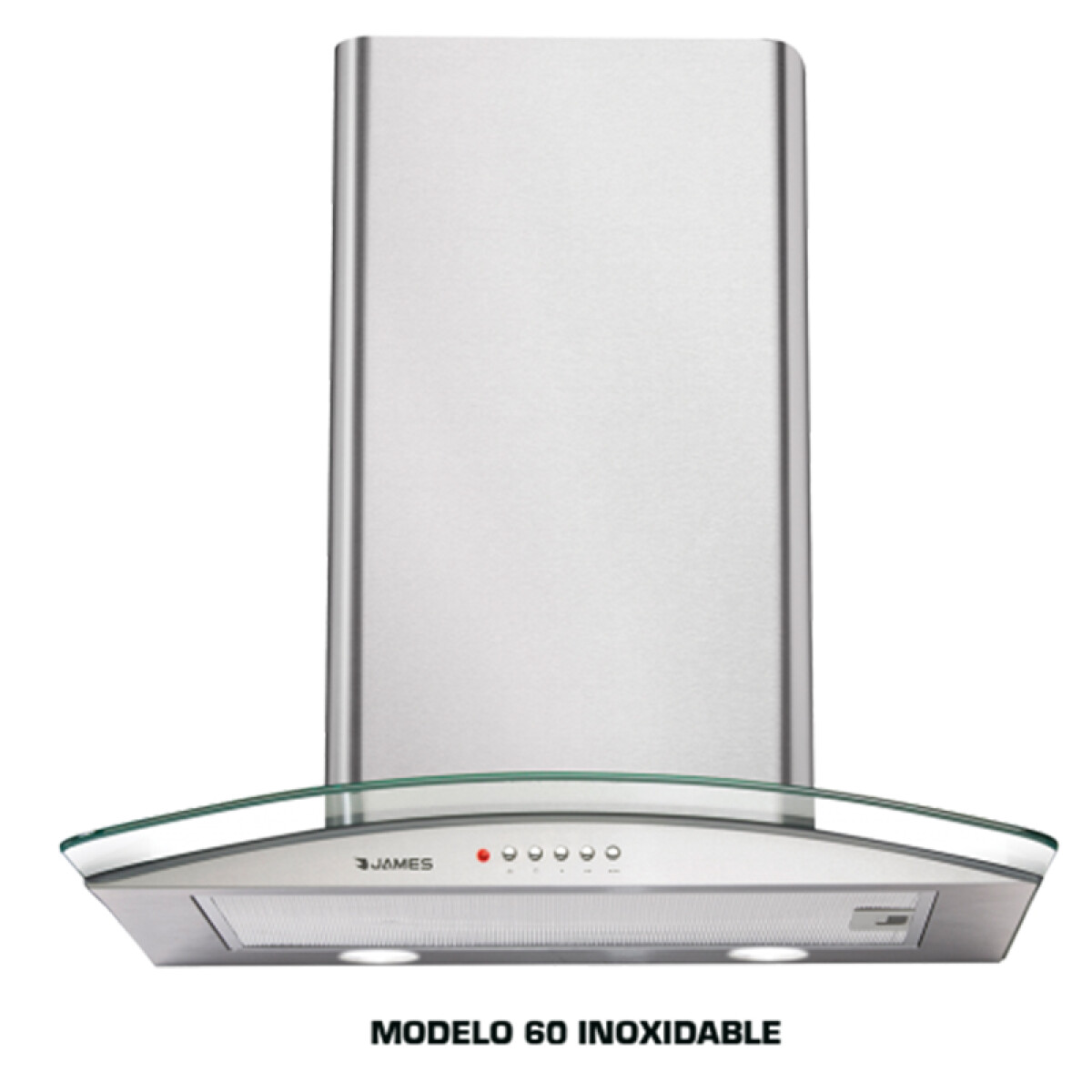 Campana extractora James, Curva 60 Inoxidable 