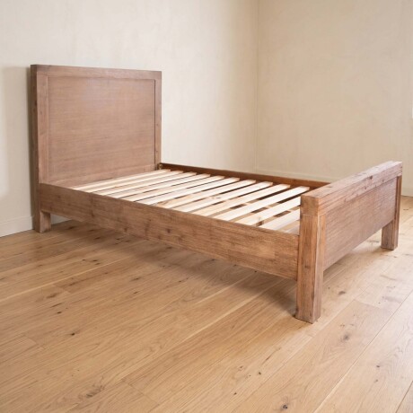 CAMA 1 1/2 PLAZA MADERA-ACACIA NATURAL-BEIGE PRINCE
