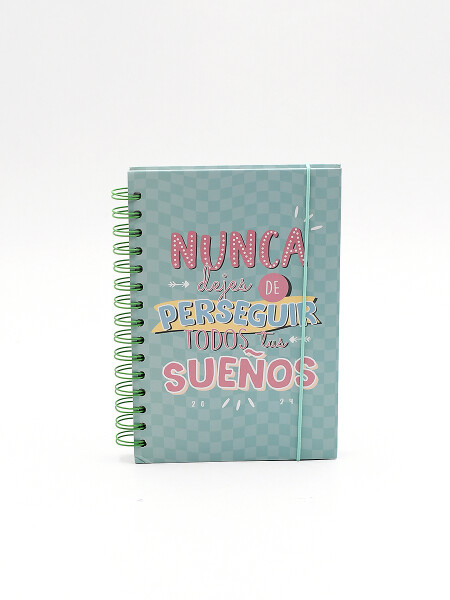 AGENDA 2024 NUNCA DEJES... VERDE AQUA
