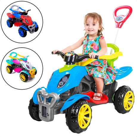 Buggy Cuatriciclo A Pedal 3en1 Auto Guía Y Accesorios Buggy Cuatriciclo A Pedal 3en1 Auto Guía Y Accesorios