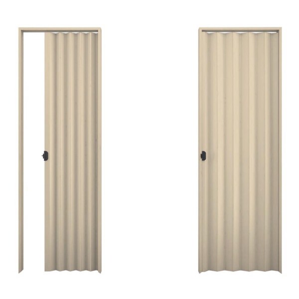 PUERTA PLEGABLE PVC COLOR ARENA 60x210 CM Puerta Plegable Pvc Color Arena 60x210 Cm