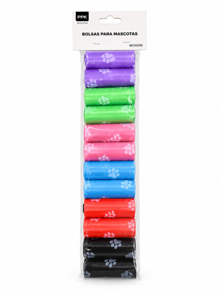 BOLSAS PARA MASCOTAS SET X 11 MULTICOLOR