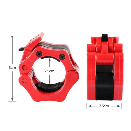 Par De Topes P/ Barra Estandar Crossfit Clamp Rosca Par De Topes P/ Barra Estandar Crossfit Clamp Rosca