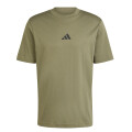 Remera de Hombre Adidas Essentials Small Logo Verde - Oliva