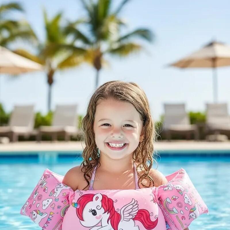 Chaleco Salvavida Flotador Para Niños Y Niñas Unicornio