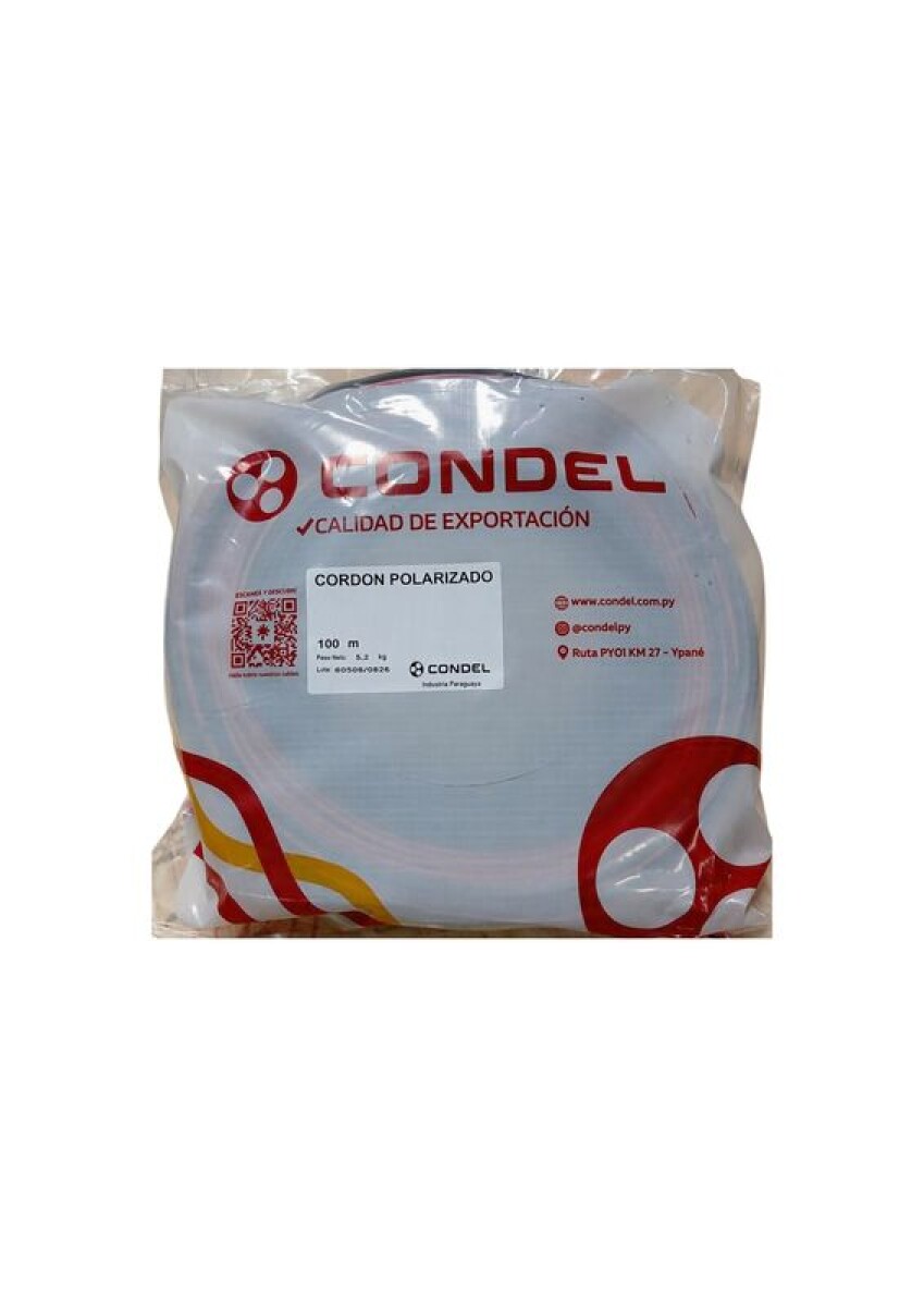 CABLE CORDON 2X0,50MM2 POLARIZ.          CONDEL 