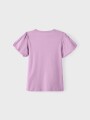 Camiseta Mangas Abullonadas Pink Lavender