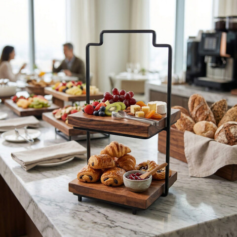 Elevador de Madera Volf para Buffet de 2 pisos Elevador de Madera Volf para Buffet de 2 pisos