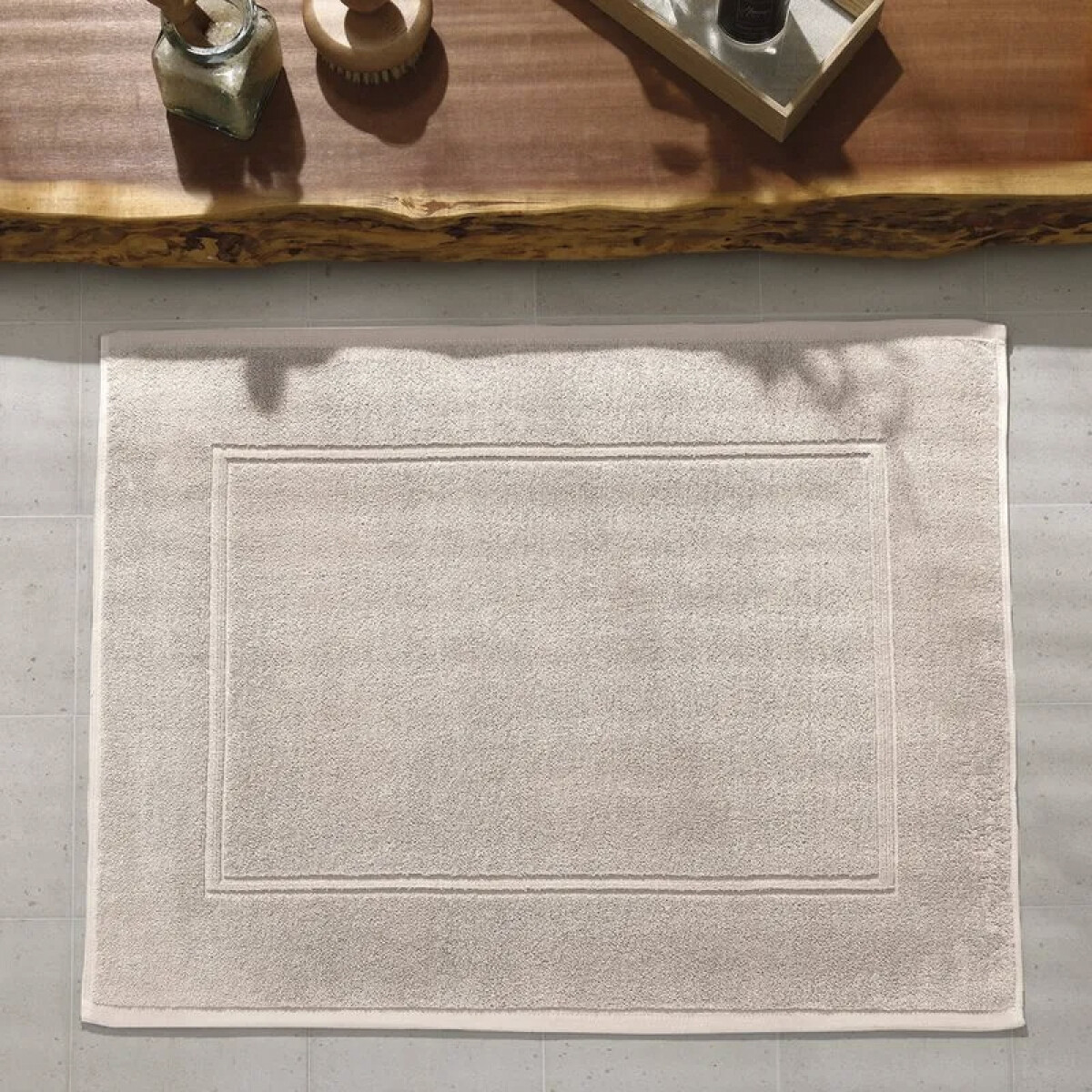 Toalla Piso Florencia Dohler 100% Algodón 50 x 70 cm - BEIGE 