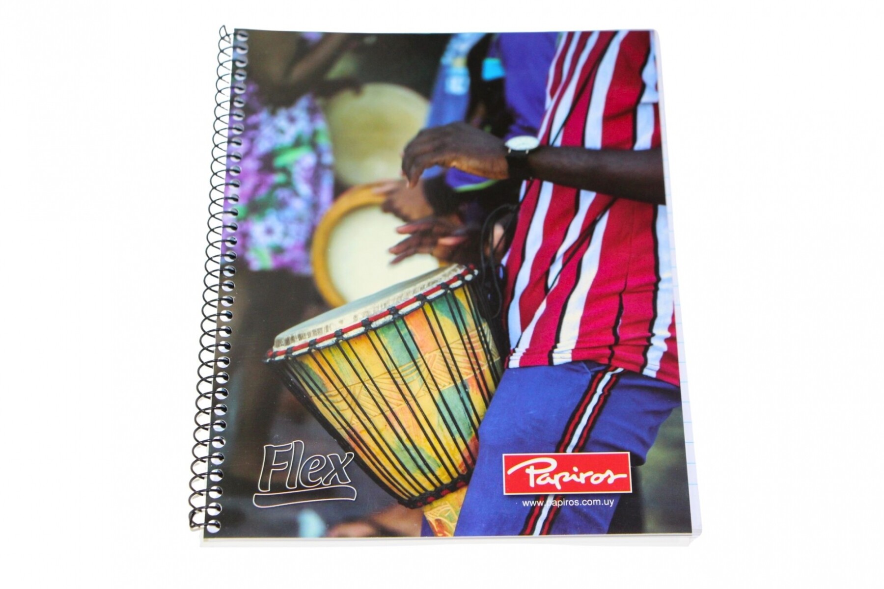 CUADERNO PAPIROS CON ESPIRAL DE 96 HOJAS - TAPA YEMBÉ 