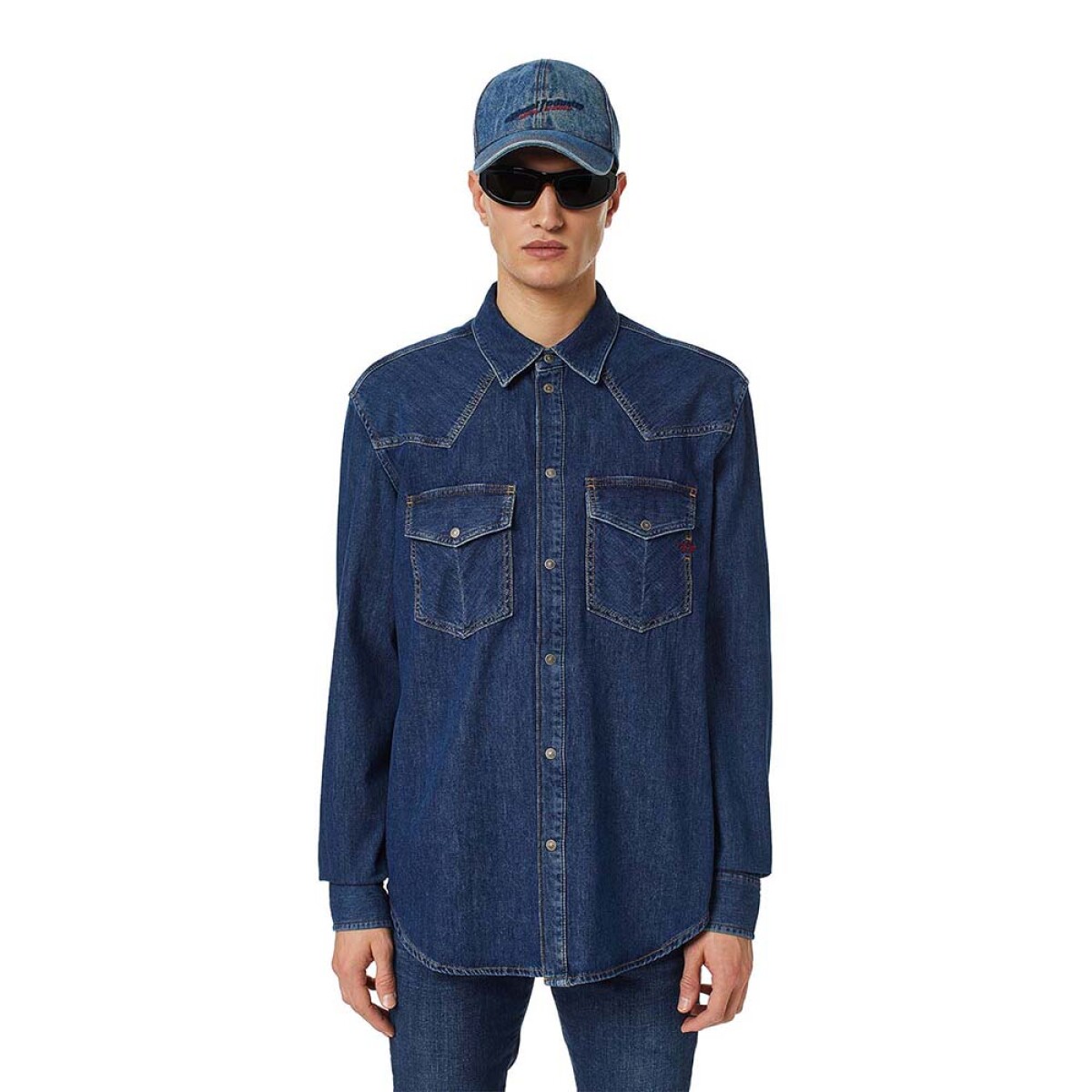 Camisa Para Hombre D-Ocean - Blue Denim 