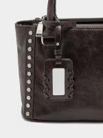 Bolso Tote Con Tachuelas marron