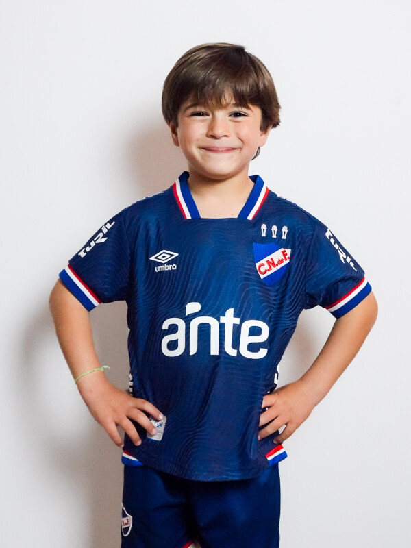 CAMISETA DE JUEGO OFICIAL AWAY 2 Nacional Junior Skuba, Azul Marino