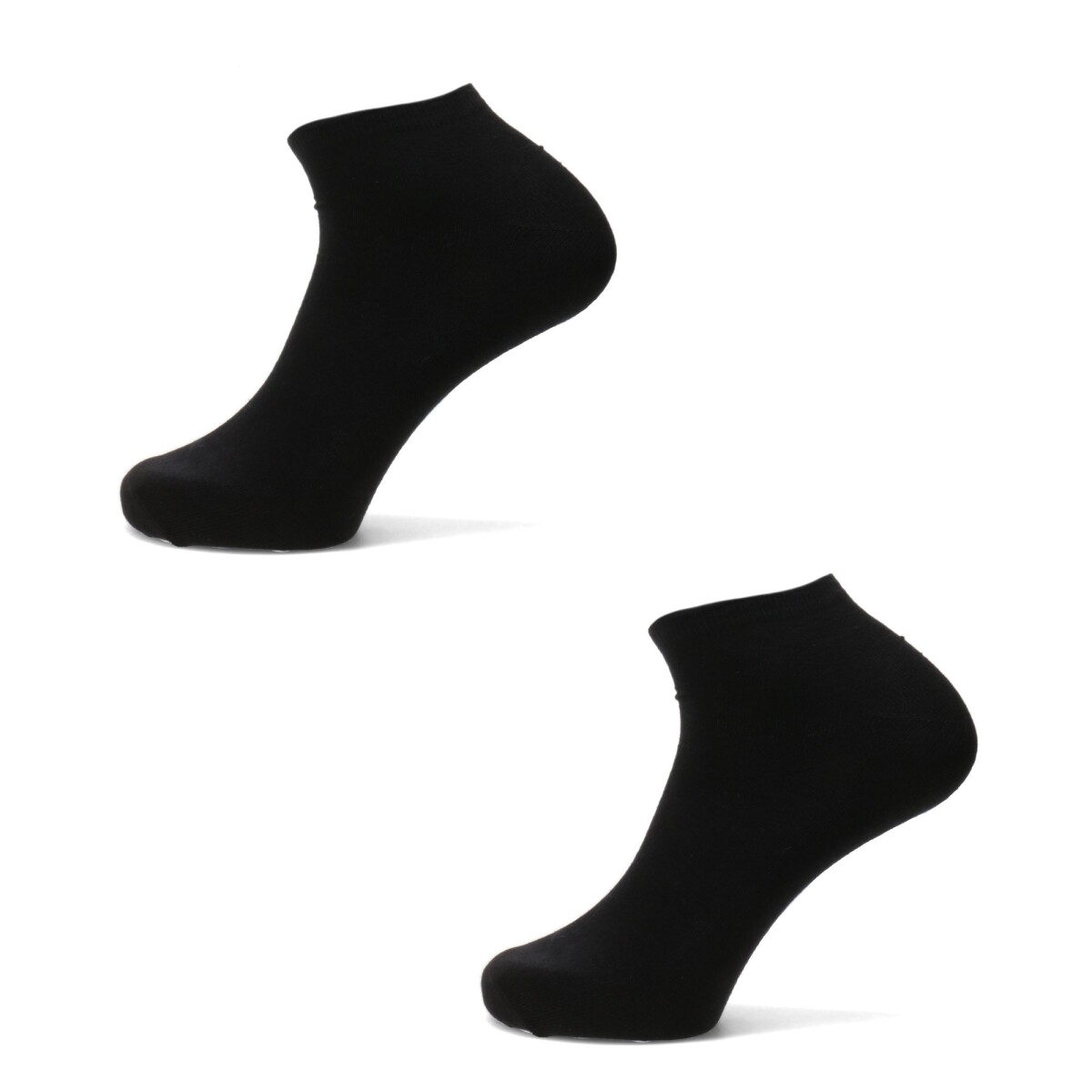 Medias de Hombre Push Media pack x2 solido black / white - Negro 