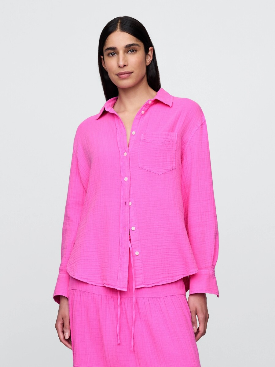 Camisa Muselina Mujer - Standout Pink 