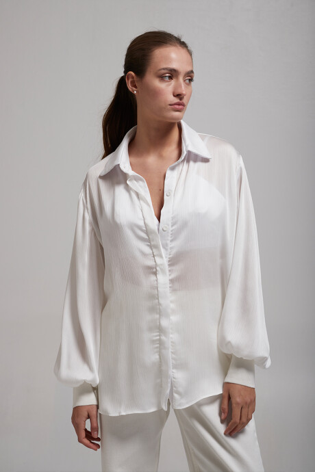 Camisa Suelta Off White