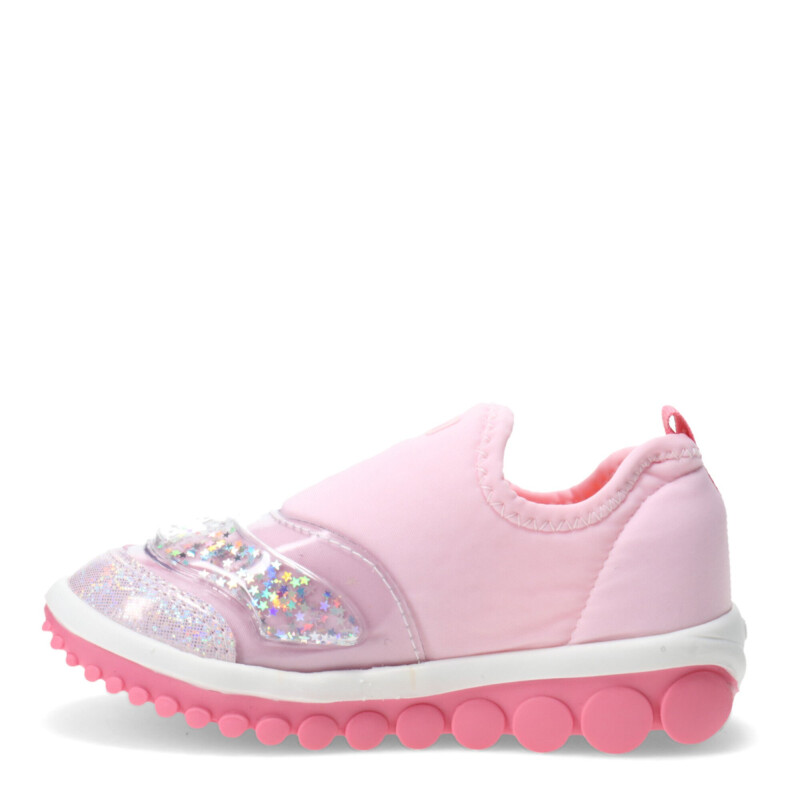 Championes Infantiles Bibi Roller 2.0 Glitter Rosa - Plateado