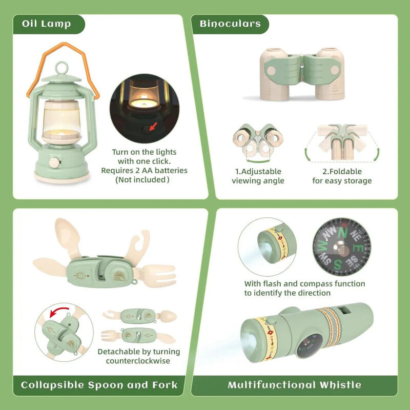Juego de camping para niños con valija Koala Diary Juego de camping para niños con valija Koala Diary