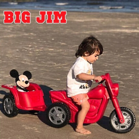 Trailer para triciclo buggy infantil Big Jim Gris/Rojo