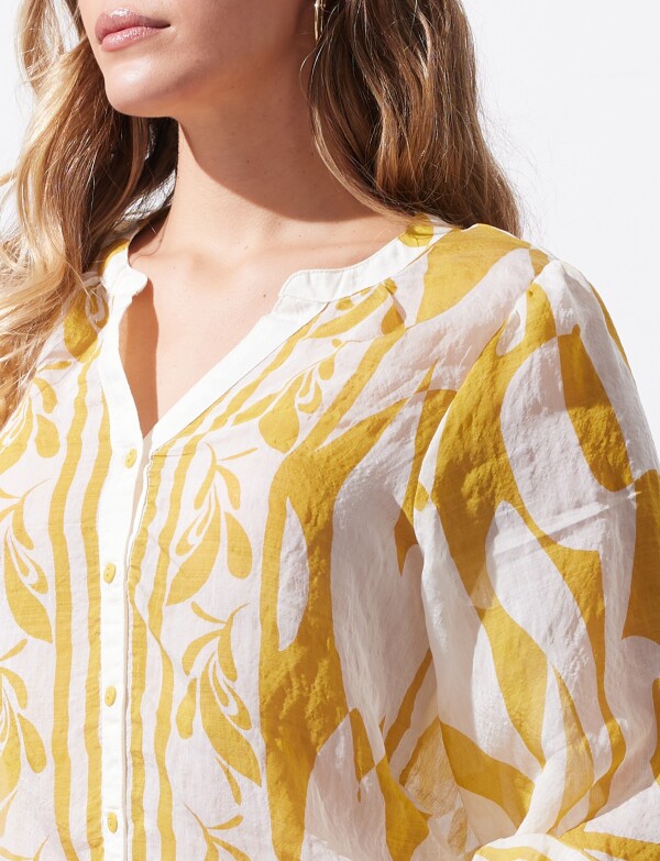 Blusa Gasa MOSTAZA/MULTI
