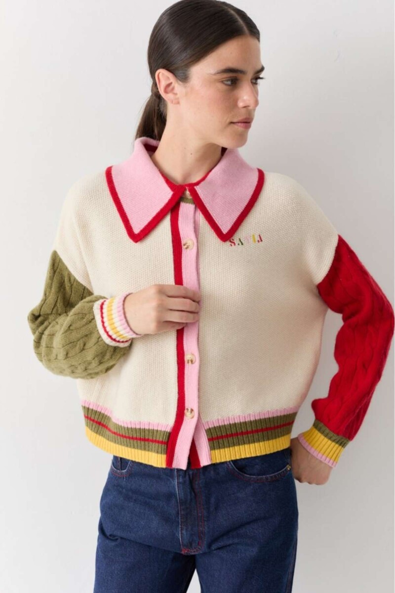 Pre Venta Cardigan Fun - Crudo 