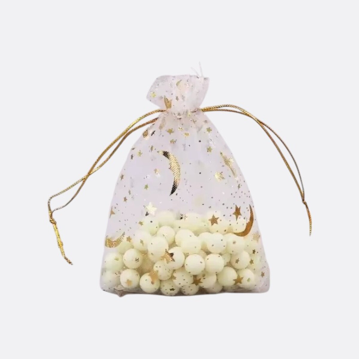 Bolsita De Organza De Regalo - Blanco 