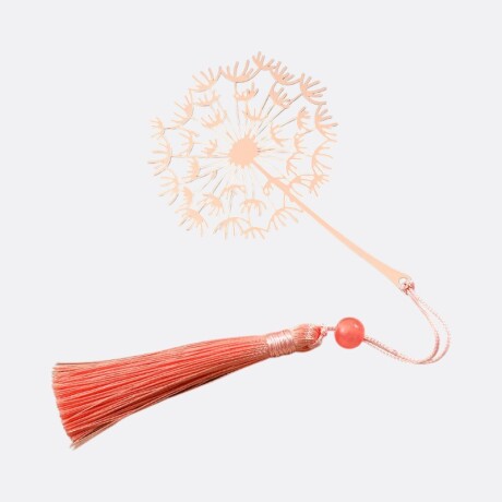 Marcadores Para Libros Individual Diente León Rosa