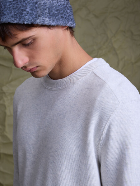 FLEECE PALERMO GRIS CLARO MELANGE