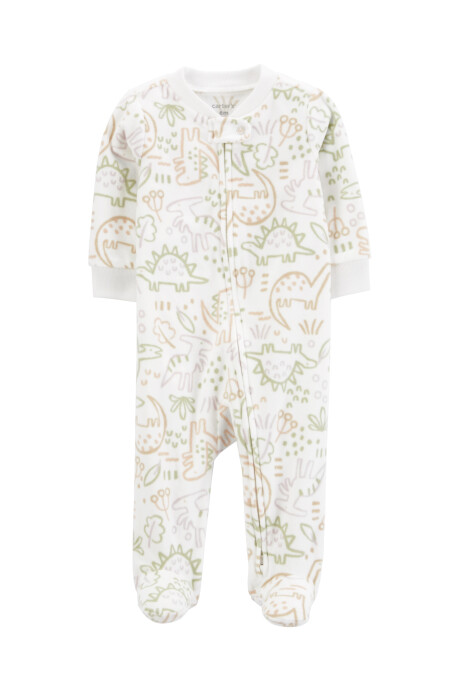 Pijama una pieza de micropolar, con pie, diseño dinos Pijama una pieza de micropolar, con pie, diseño dinos