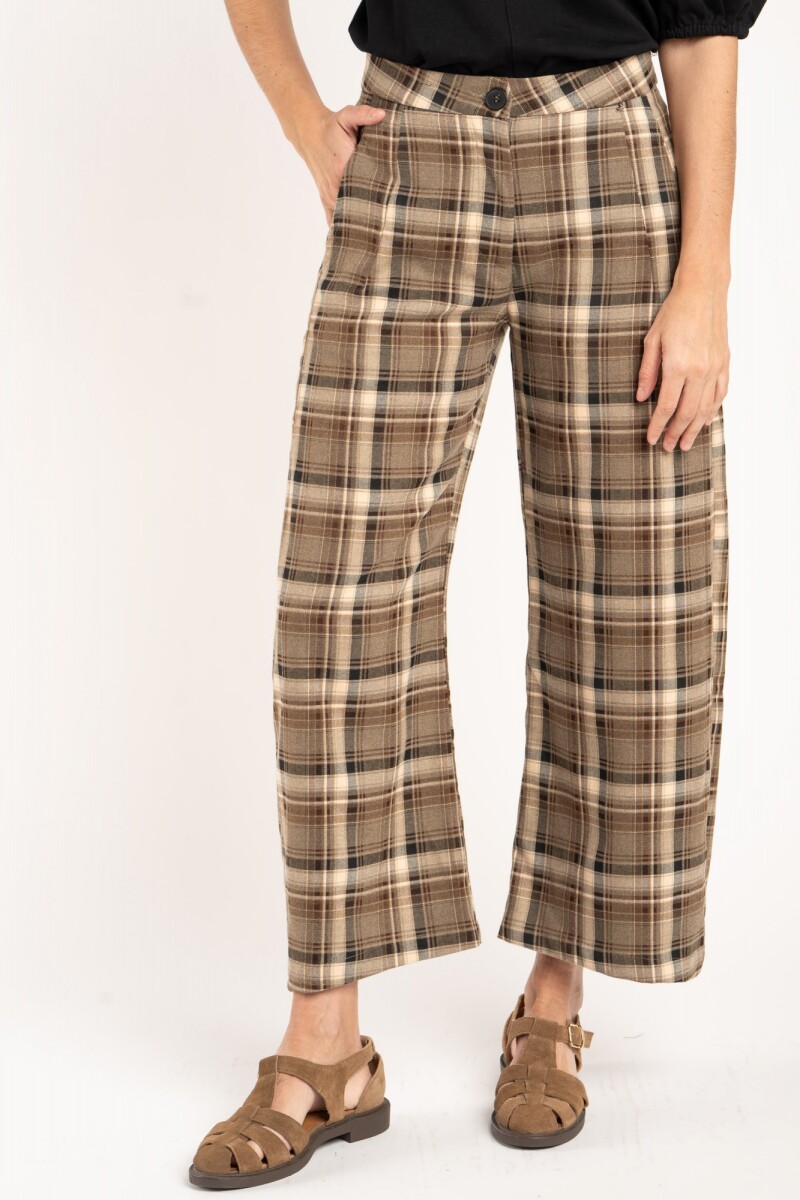 Pantalón Escocés Oliva